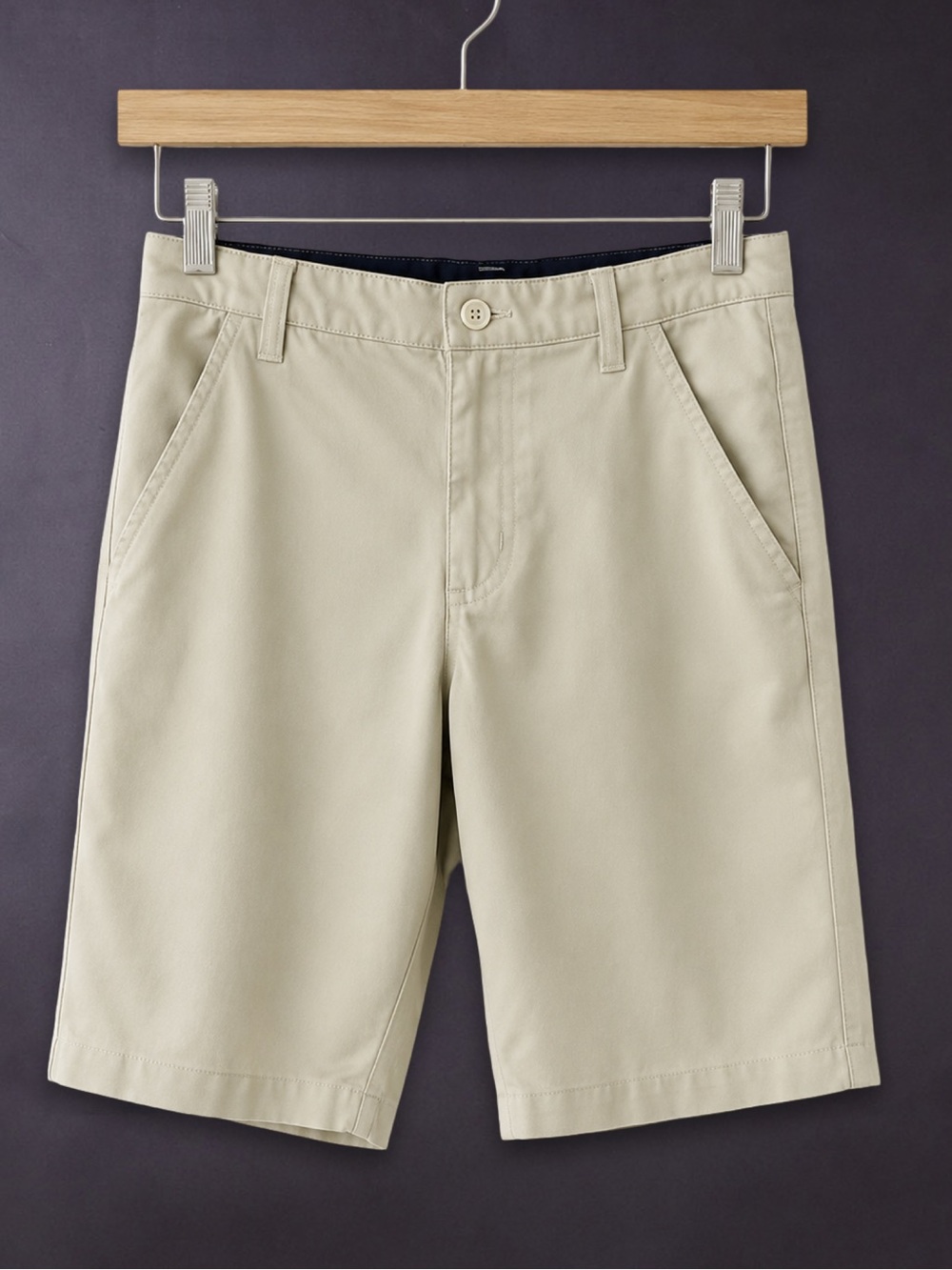 Boys FRENCH TOAST Uniform Performance Shorts Khaki Beige Size 12